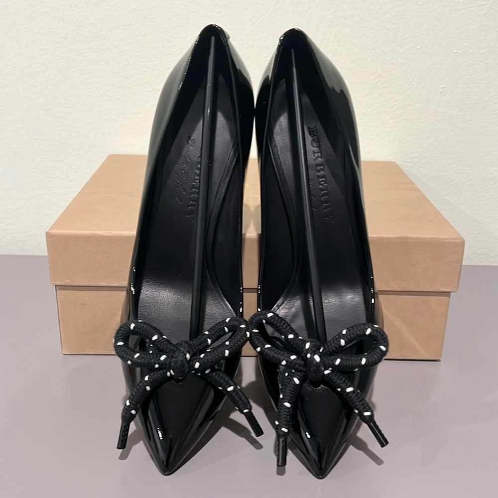 Burberry Patent Leather Rope Pumps